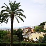 Park Güell - pohľad na terasu